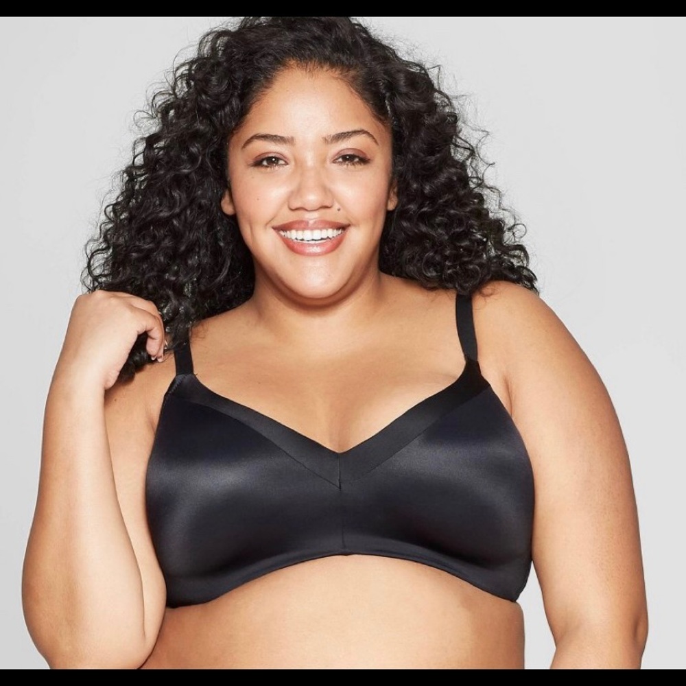 Auden Lightly Lined Wirefree Black Bra